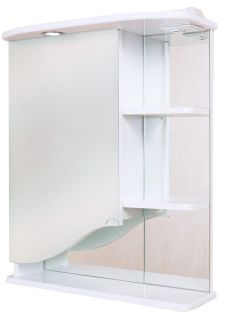 Шкаф-зеркало с подсветкой Onika Виола 206003 левый 60см белый